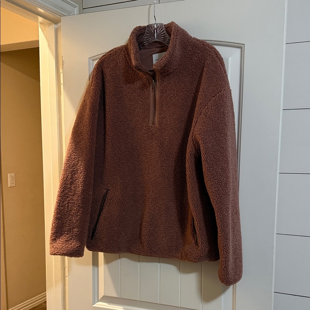 Daily Ritual Mauv Sherpa Jacket